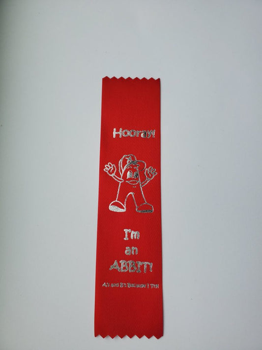 Horray! Red ABBIT Ribbon